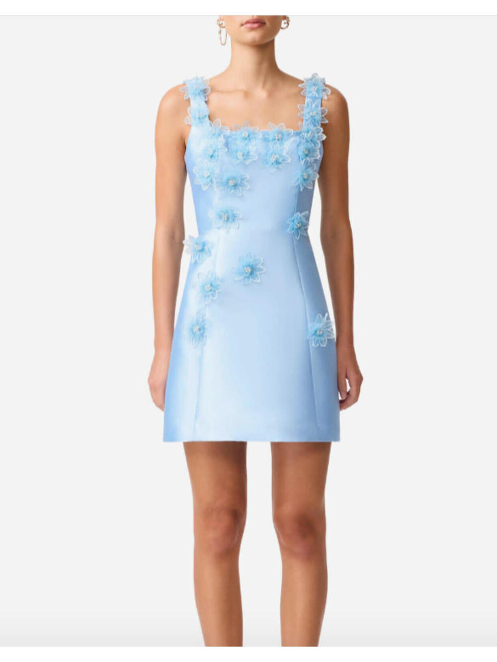 NWD, Elliatt Elder Elder 3D Floral Dress in Blue Sz M #MD0217